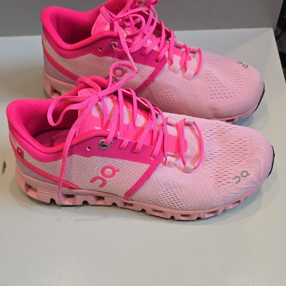 On Running Vibrant Pink Athletic Shoes